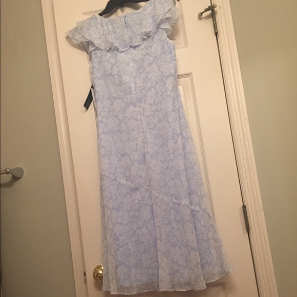 HP🌟NWT Lauren Ralph Lauren Light Blue Formal Dress 2P, FINAL SALE - Picture 4 of 7